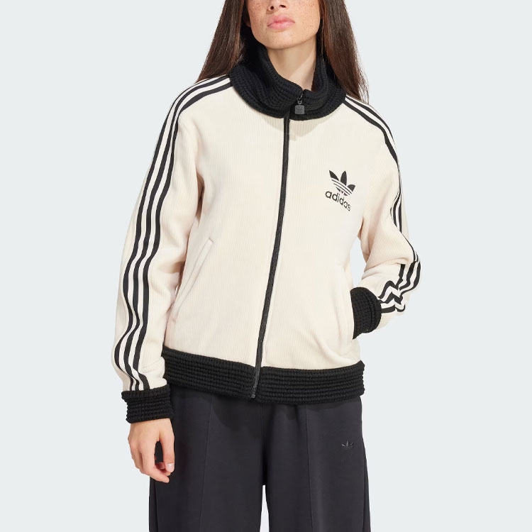 (Women) adidas Originals Beckenbauer Luxe White Retro Striped Track Jacket IY2910 圖 3