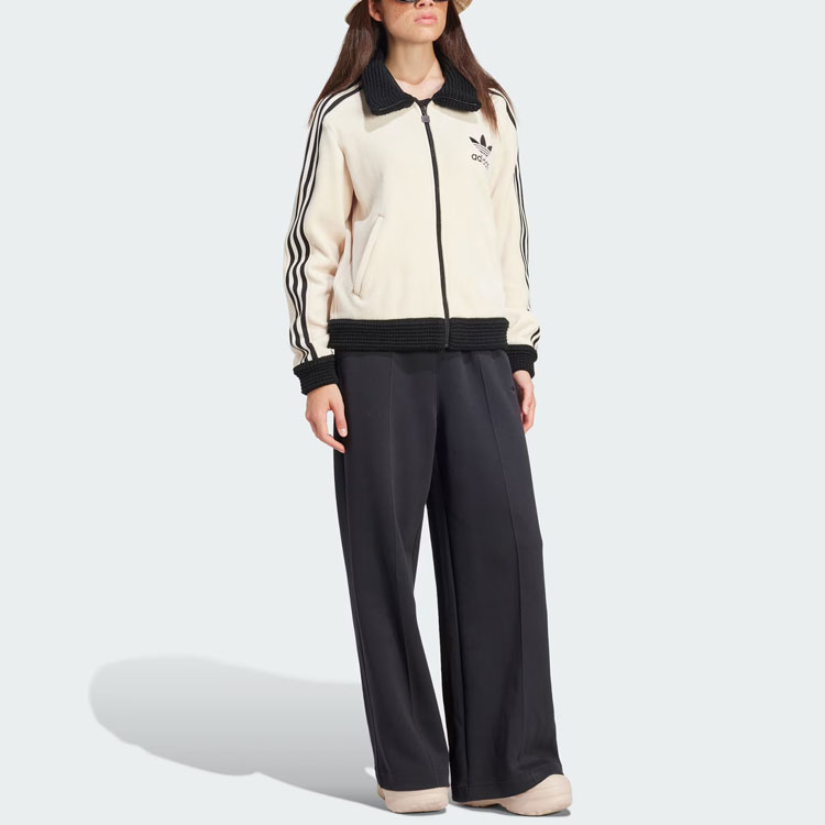 (Women) adidas Originals Beckenbauer Luxe White Retro Striped Track Jacket IY2910 圖 5
