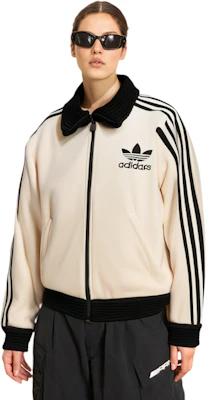 (Women) adidas Originals Beckenbauer Luxe White Retro Striped Track Jacket IY2910 Details for (Women) adidas Originals Beckenbauer Luxe White Retro Striped Track Jacket IY2910