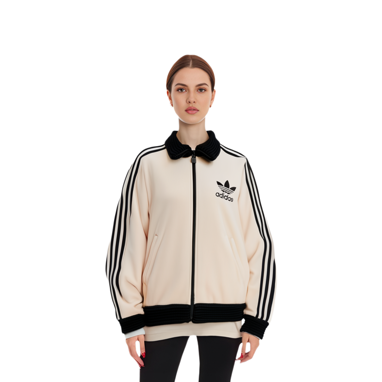 (Women) adidas Originals Beckenbauer Luxe White Retro Striped Track Jacket IY2910 圖 7