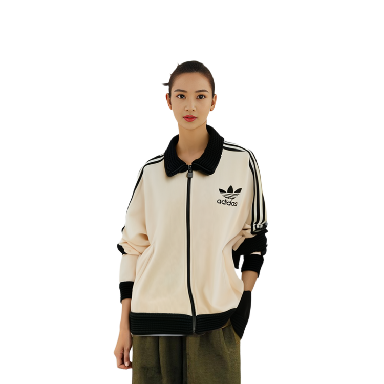 (Women) adidas Originals Beckenbauer Luxe White Retro Striped Track Jacket IY2910 圖 8