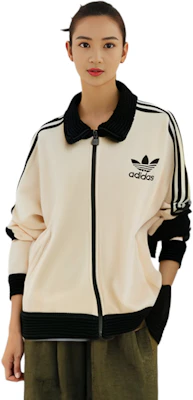(Women) adidas Originals Beckenbauer Luxe White Retro Striped Track Jacket IY2910 Cheap (Women) adidas Originals Beckenbauer Luxe White Retro Striped Track Jacket IY2910