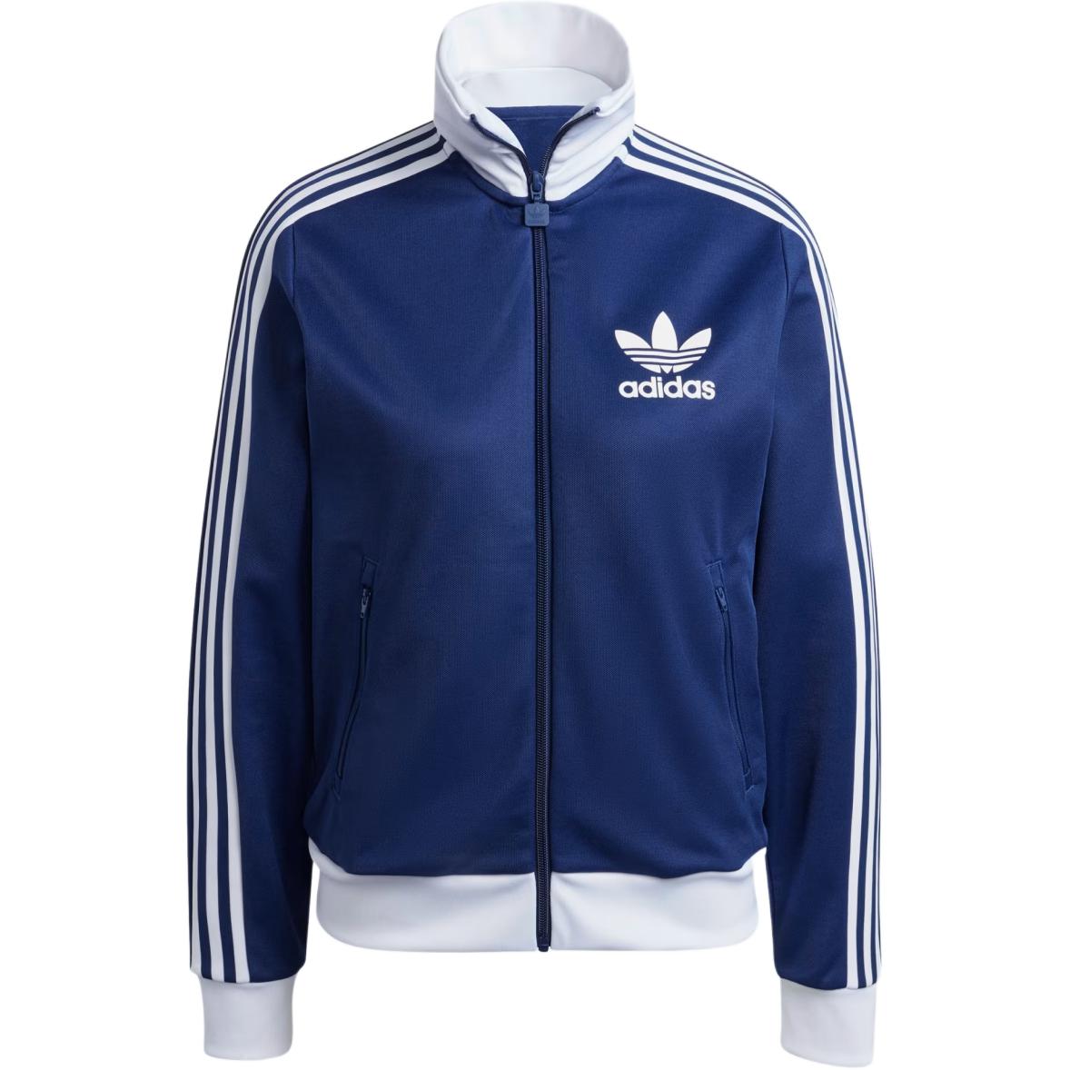 (Women) adidas Originals Beckenbauer Track Jacket Retro Zip-Up Navy Blue IY2222