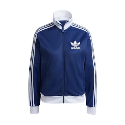(Women) adidas Originals Beckenbauer Track Jacket Retro Zip-Up Navy Blue IY2222