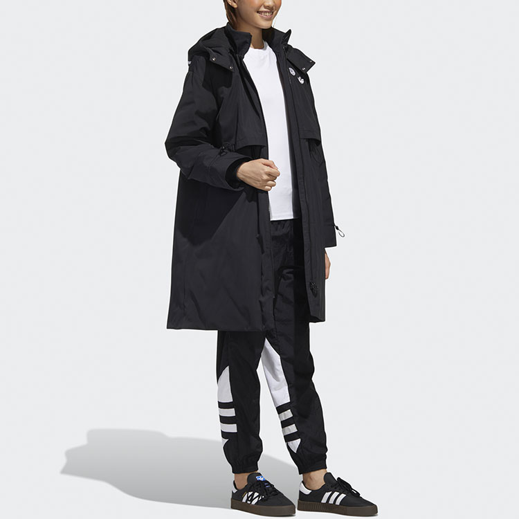 (Women) Adidas Originals Bellista Parka Black Mid-Length Winter Down Coat GQ1237 圖 6