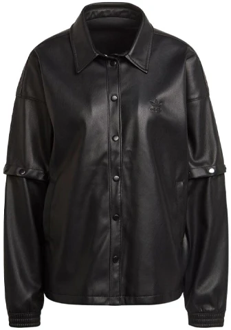 women-adidas-originals-black-casual-sports-jacket-with-logo-and-collar-hf-2021