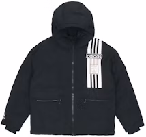 (Women) Adidas Originals Black Down Puffer Hooded Jacket Winter GL6411 (Women) Adidas Originals Black Down Puffer Hooded Jacket Winter GL6411