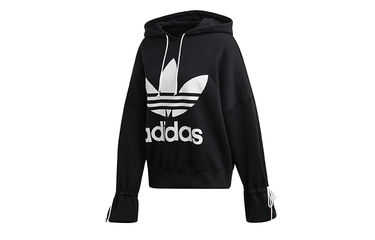(Women) adidas Originals Black Fleece-Lined Loose Fit Hoodie EC1897