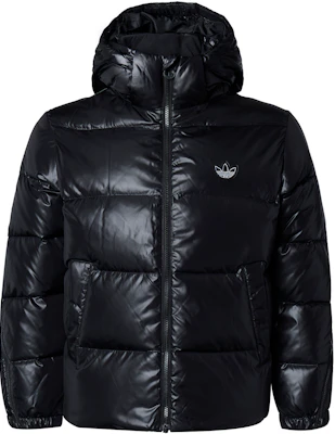 (W) Adidas Originals 黑色連帽徽標羽絨外套配拉鍊袖口 H36774 Buy (W) Adidas Originals 黑色連帽徽標羽絨外套配拉鍊袖口 H36774