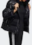 Purchase (W) Adidas Originals 黑色連帽徽標羽絨外套配拉鍊袖口 H36774