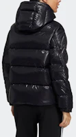Details for (Women) Adidas Originals Black Logo Puffer Jacket with Hood and Zip Cuffs H36774