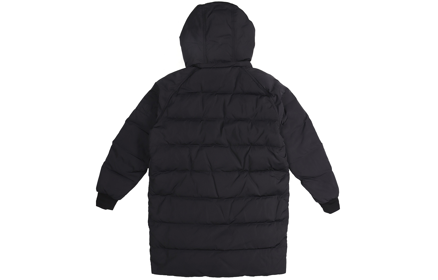 Lookbook (W) 阿迪达斯Originals黑色长款连帽羽绒外套冬季夹克 FL0042