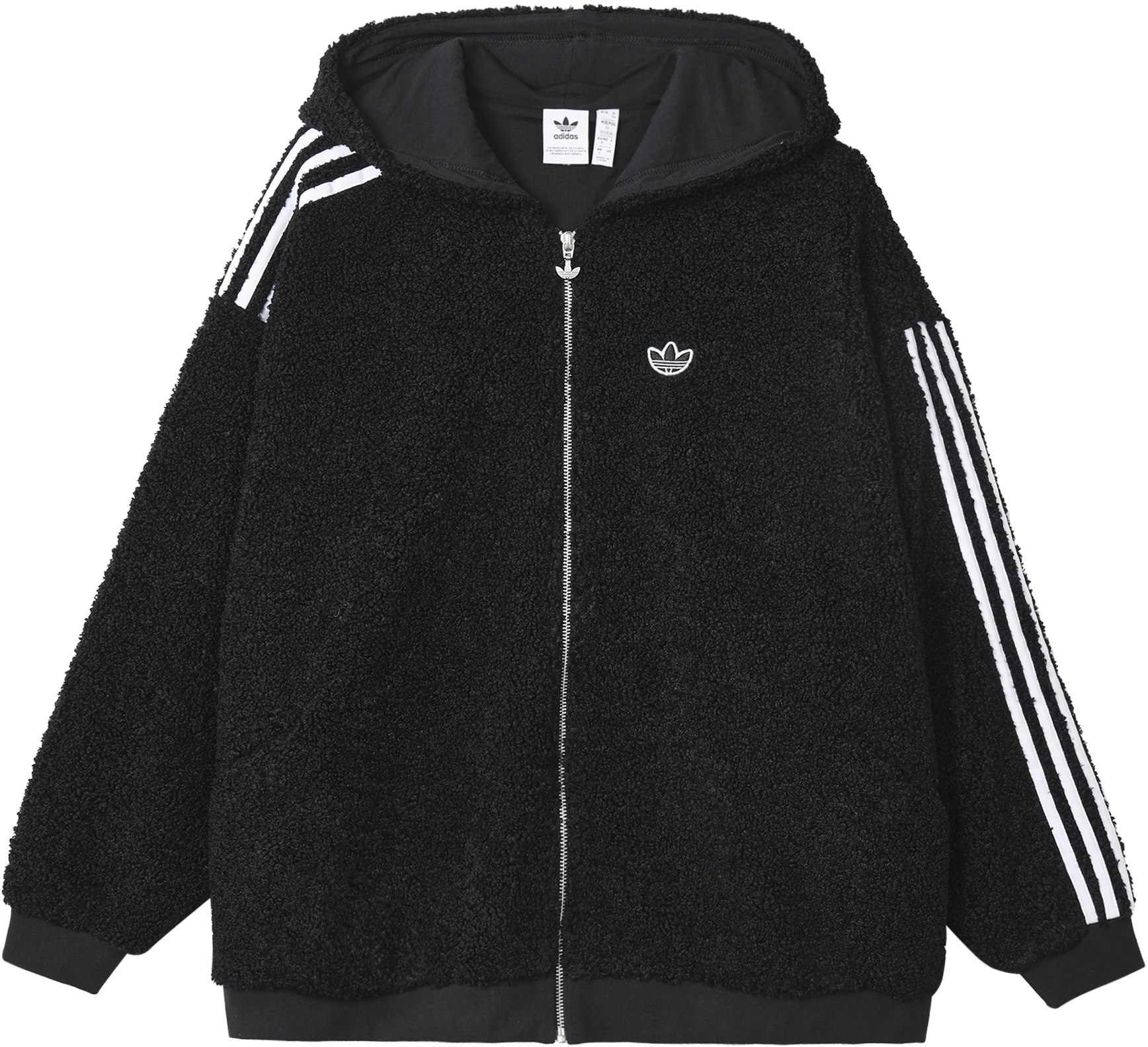 women-adidas-originals-black-pink-full-zip-fleece-hoodie-jacket-fu-3825