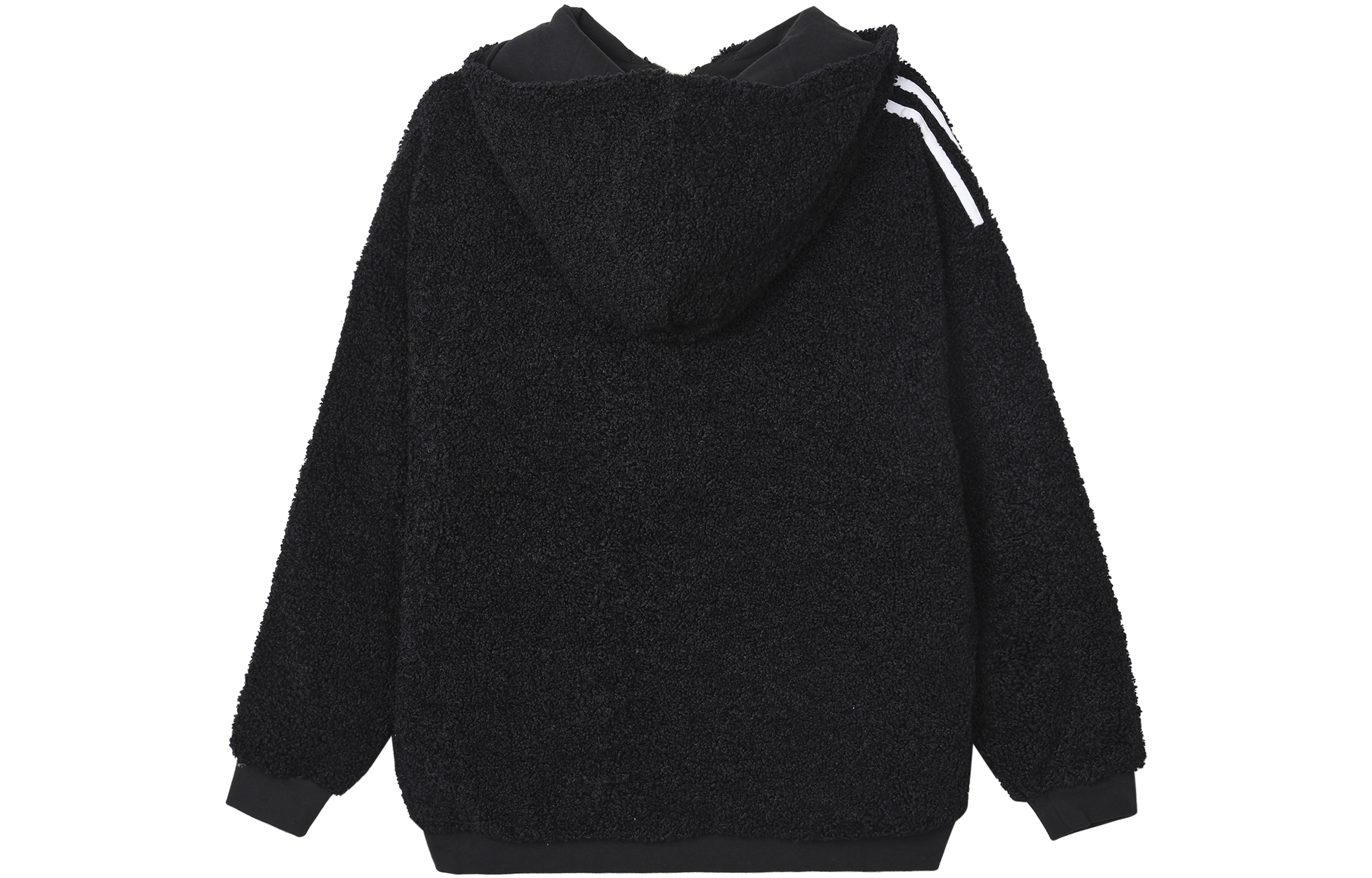 Lookbook (W) Adidas Originals Hoodie Jaket Fleece Hitam Pink Zipper Penuh FU3825