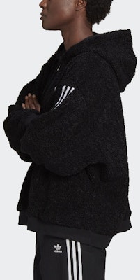 (W) Adidas Originals Hoodie Jaket Fleece Hitam Pink Zipper Penuh FU3825 Purchase (W) Adidas Originals Hoodie Jaket Fleece Hitam Pink Zipper Penuh FU3825