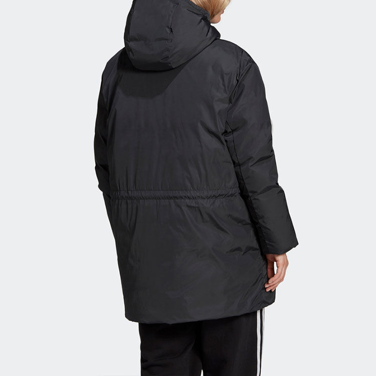 Purchase (W) アディダスオリジナルス ブラック刺繍ロゴ入りダウンジャケット. GK8549