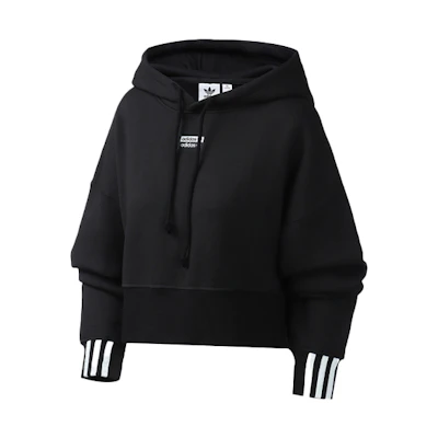 (Women) adidas Originals Black Pullover Hoodie EJ8537