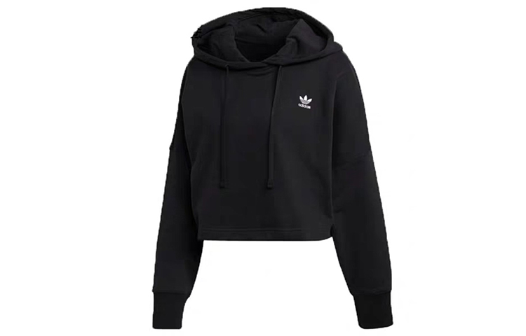 (Women) adidas Originals Black Relaxed Pullover Sweatshirt DH2759