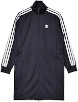(Women) adidas Originals Black Retro Track Jacket with Trefoil Logo and Stripes GN2793 (Women) adidas Originals Black Retro Track Jacket with Trefoil Logo and Stripes GN2793