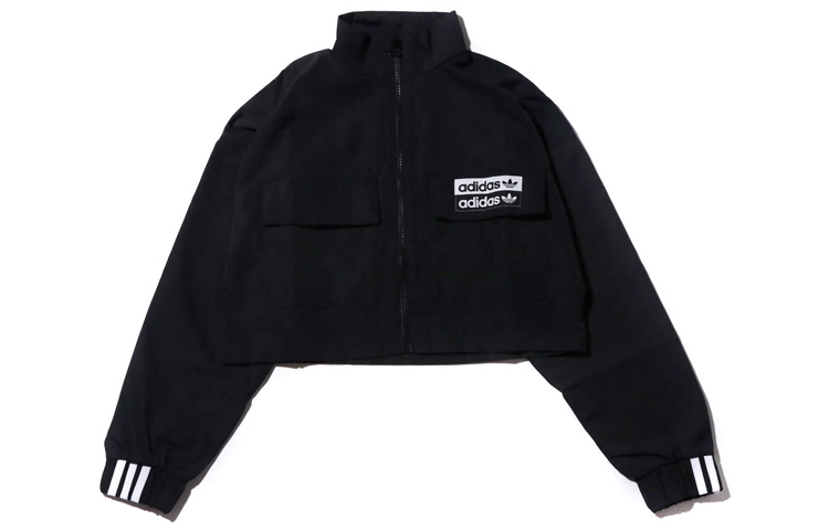 (Women) adidas Originals Black Track Top Jacket Windbreaker Retro Style ED7444