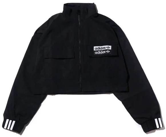 women-adidas-originals-black-track-top-jacket-windbreaker-retro-style-ed-7444