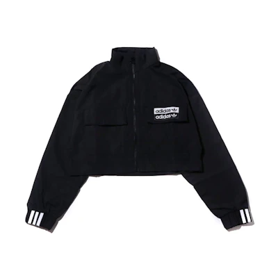 (Women) adidas Originals Black Track Top Jacket Windbreaker Retro Style ED7444