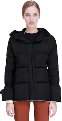 (W) 阿迪达斯三叶草黑色冬季羽绒服毛领连帽夹克. GU1782 3