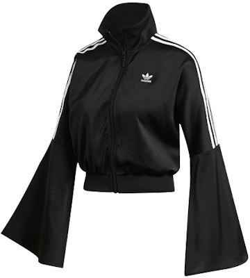 (Women) adidas Originals Black Zip-Up Track Jacket with Flared Sleeves. FL0055 Buy (Women) adidas Originals Black Zip-Up Track Jacket with Flared Sleeves. FL0055