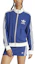 Lookbook (W) adidas Originals Jaket Track Retro Biru dengan Logo 3-Stripes IR6123