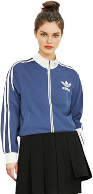 (W) adidas Originals Jaket Track Retro Biru dengan Logo 3-Stripes IR6123 Details for (W) adidas Originals Jaket Track Retro Biru dengan Logo 3-Stripes IR6123