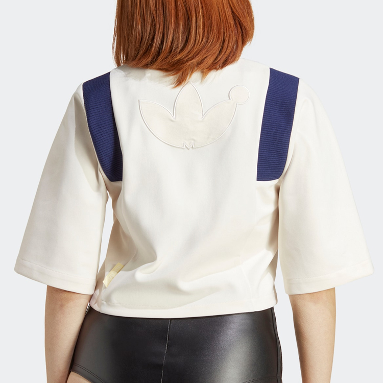 (Women) adidas Originals Blue Version  Crop Track Top Jacket Pink/White. IB5793 圖 4