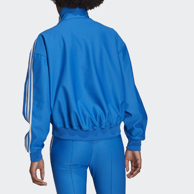 Shop (W) adidas Originals Blue Version Colorblock Track Jacket - Biru. H20389