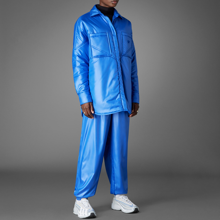 (Women) adidas Originals Blue Version Padded Jacket Royal Blue  Casual Overshirt HK7257 圖 5
