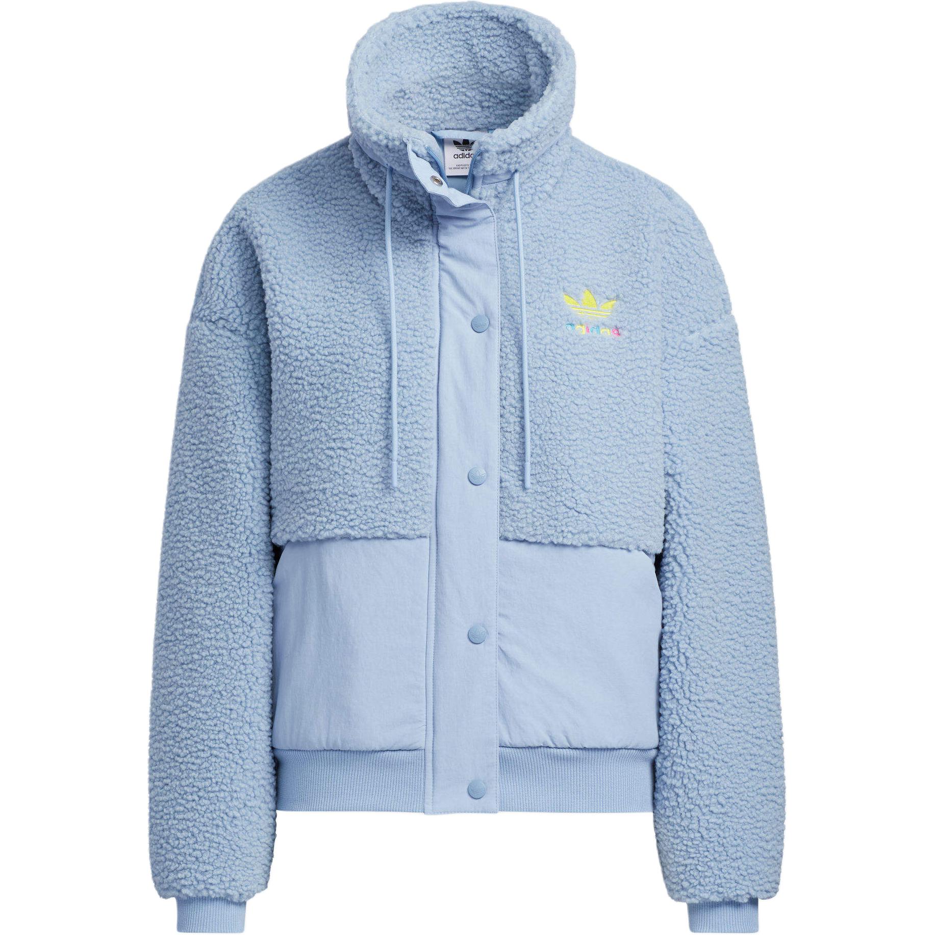 (Women) adidas Originals Blue Zip-Up Jacket with Embroidered Trefoil Logo HY1374 圖 2