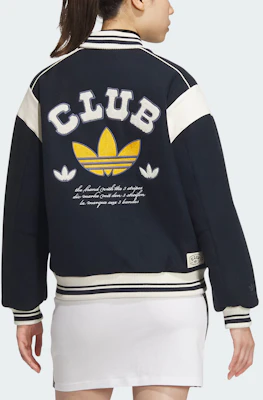 (W) 阿迪达斯原创海军蓝/米白色飞行员夹克休闲运动服 JD6379 Purchase (W) 阿迪达斯原创海军蓝/米白色飞行员夹克休闲运动服 JD6379