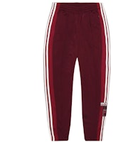 (Women) adidas Originals Burgundy Vintage Snap Button Track Pants CE1005 (Women) adidas Originals Burgundy Vintage Snap Button Track Pants CE1005