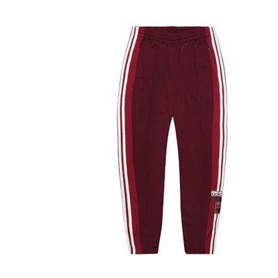 (Women) adidas Originals Burgundy Vintage Snap Button Track Pants CE1005