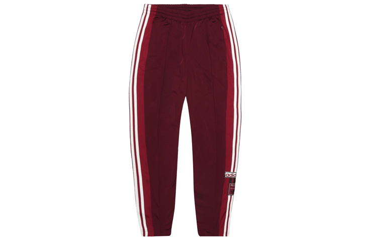 Order (W) 阿迪达斯经典复古酒红扣子运动裤 CE1005