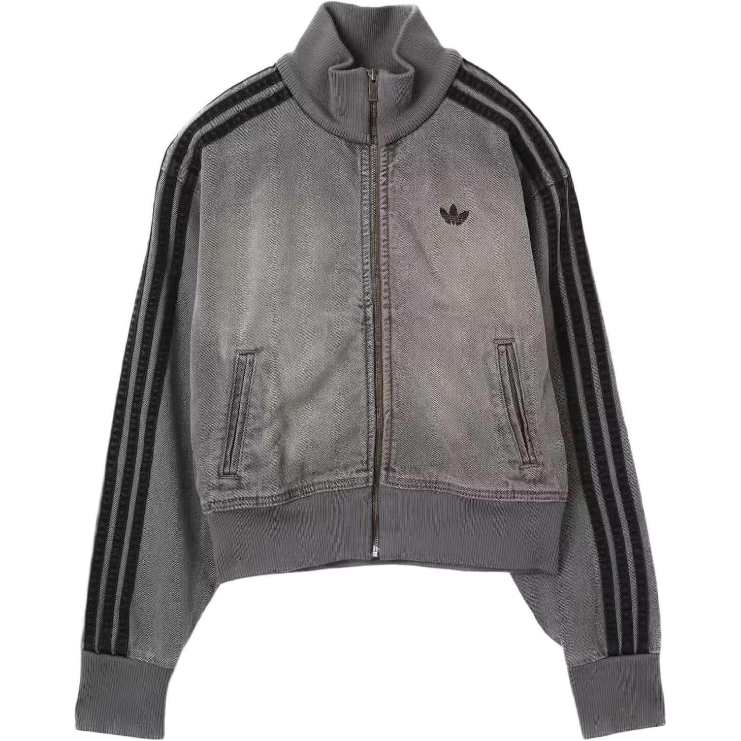 (Women) adidas Originals Casual Denim Jacket Grey JY2564