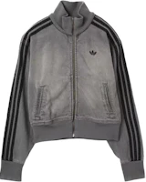 (Women) adidas Originals Casual Denim Jacket Grey JY2564 (Women) adidas Originals Casual Denim Jacket Grey JY2564