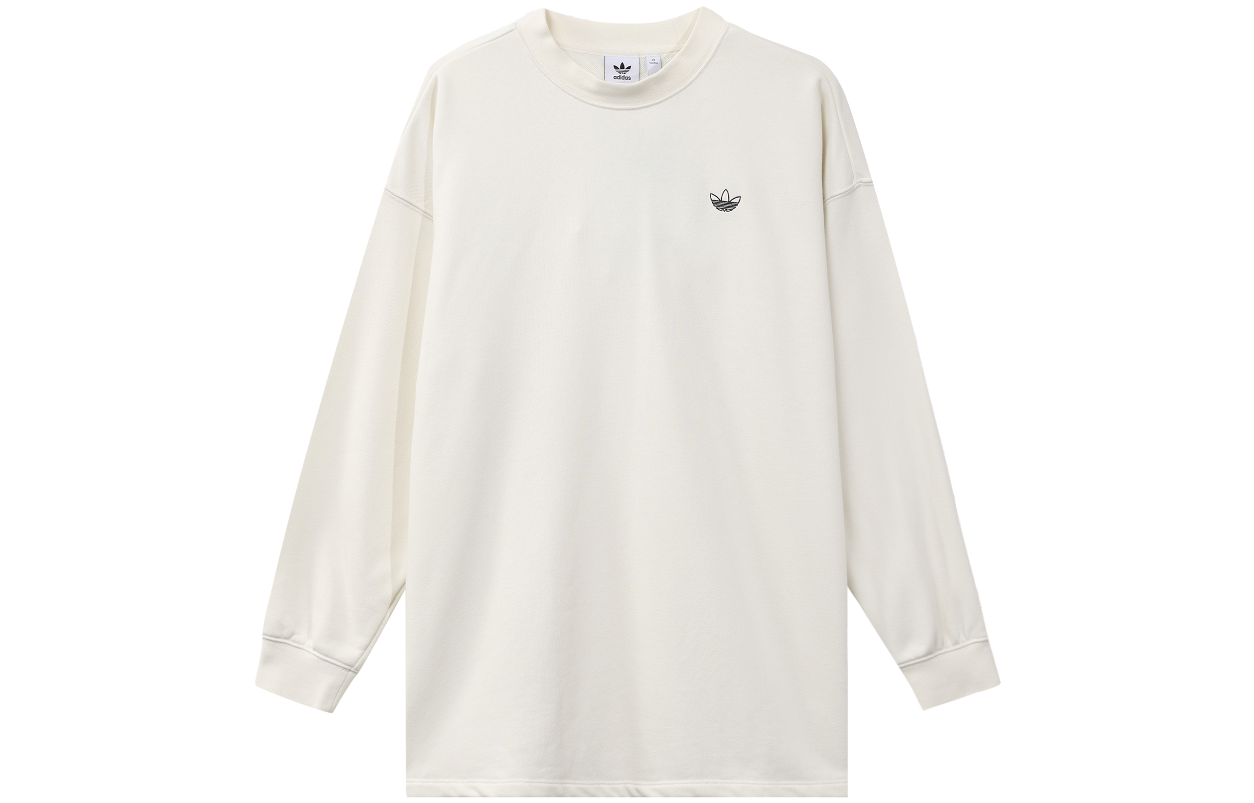 (Women) adidas Originals Chork Logo Embroidered Crewneck Sweater - White FM1923