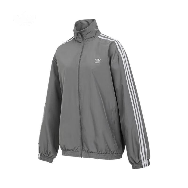 (Women) adidas Originals Classics 3-Stripes Oversized Track Jacket Grey Women JD3394 圖 2