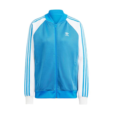 (Women) adidas Originals Classics Oversized SST Retro Three-Stripe Jacket Women Blue II0718