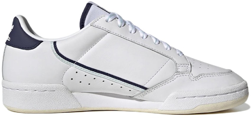 Adidas continental hot sale white and blue