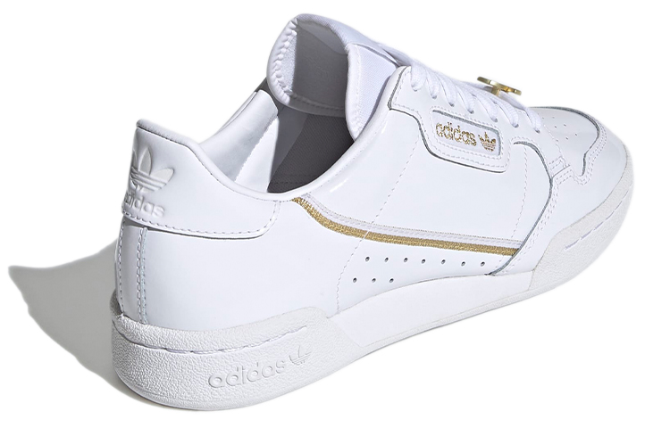 Shop adidas originals Continental 80 輕便 低筒 板鞋 女款 白金色