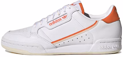 (Women) adidas Originals Continental 80 'White Orange' GX4460 (Women) adidas Originals Continental 80 'White Orange' GX4460