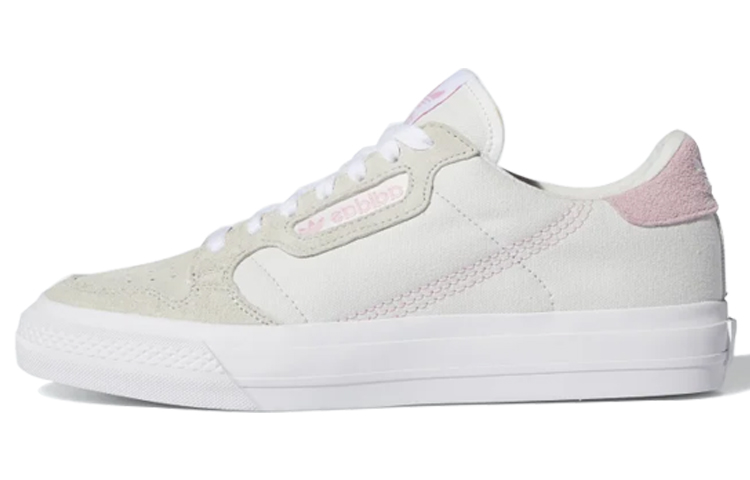 (W) adidas originals Continental Vulc White/Brown/Pink