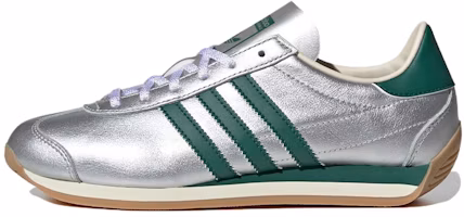 (Women) adidas Originals Country OG "Silver Metallic/College Green/Cream White" IE8412 (Women) adidas Originals Country OG "Silver Metallic/College Green/Cream White" IE8412
