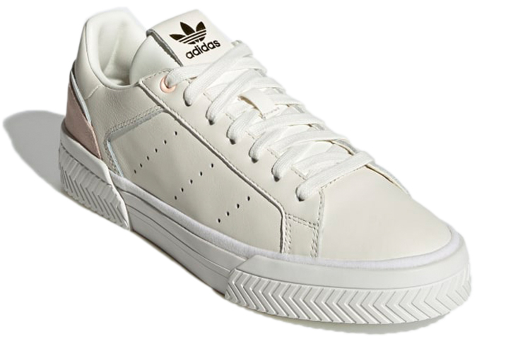 Lookbook adidas originals Court Tourino 防滑耐磨 低筒休閒板鞋 女款 米粉