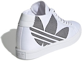 adidas originals CourtVantage Heel Logo 復古休閒 帆布鞋 女款 白色 Shop adidas originals CourtVantage Heel Logo 復古休閒 帆布鞋 女款 白色